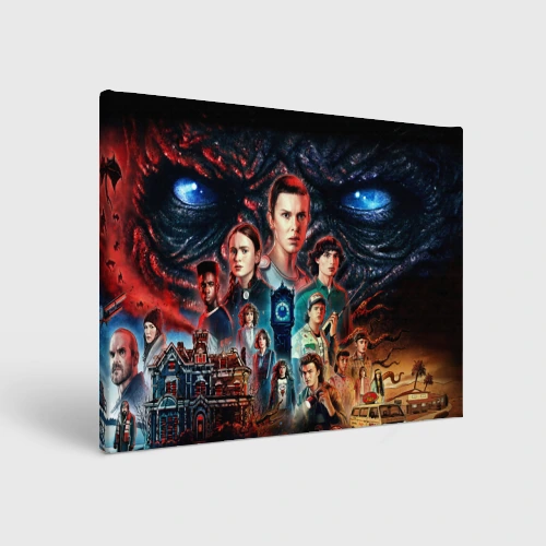 Холст прямоугольный Очень странные дела 4 Stranger things