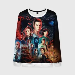 Мужской свитшот 3D Очень странные дела 4 Stranger things