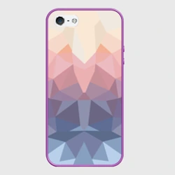 Чехол для iPhone 5/5S матовый Полигональная свежесть 2022
