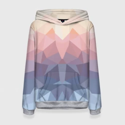Женская толстовка 3D Полигональная свежесть 2022
