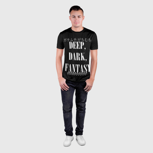 Мужская футболка 3D Slim Глубокие темные фантазии Иероглифы, цвет 3D печать - фото 4