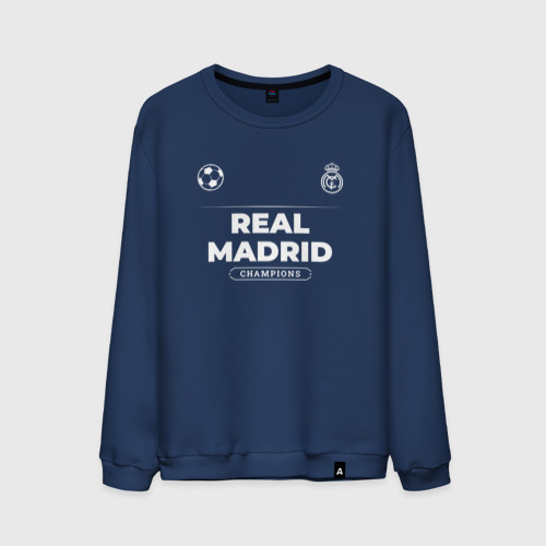 Мужской свитшот хлопок с принтом Real Madrid Форма Чемпионов, вид спереди #2