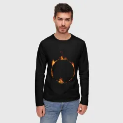 Мужской лонгслив 3D Знак тьмы из Dark Souls - фото 2