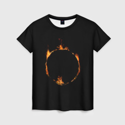 Женская футболка 3D Знак тьмы из Dark Souls