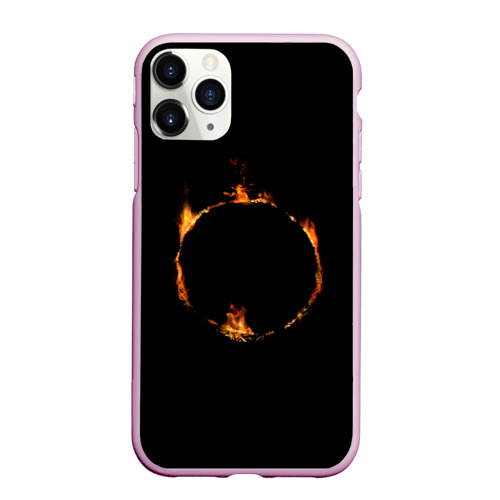 Чехол для iPhone 11 Pro Max матовый Знак тьмы из Dark Souls, цвет розовый