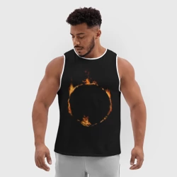 Мужская спортивная майка 3D Знак тьмы из Dark Souls - фото 2