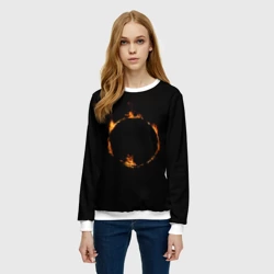 Женский свитшот 3D Знак тьмы из Dark Souls - фото 2