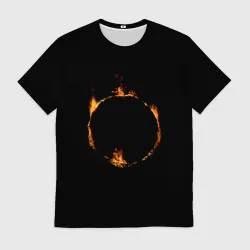 Мужская футболка 3D Знак тьмы из Dark Souls