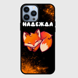 Чехол для iPhone 13 Pro Max Надежда + лисичка + Краска