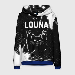 Мужская толстовка 3D Группа Louna и Рок Кот