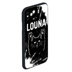 Чехол для iPhone XS Max матовый Группа Louna и Рок Кот - фото 2