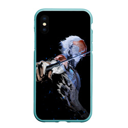 Чехол для iPhone XS Max матовый Metal gear Rising Райден с мечом