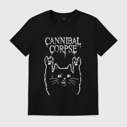 Мужская футболка хлопок Cannibal Corpse Рок кот