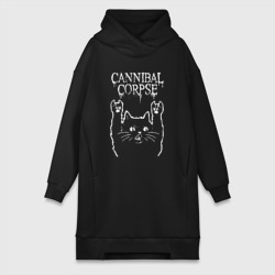 Платье-худи хлопок Cannibal Corpse Рок кот