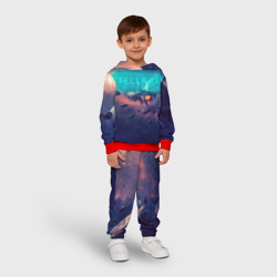 Детский костюм с толстовкой 3D Stellaris космический корабль на фоне астероидов - фото 2