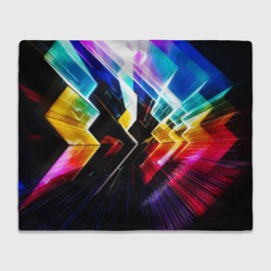 Плед 3D Неоновая молния Абстракция Neon Lightning Abstraction