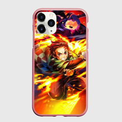 Чехол для iPhone 11 Pro Max матовый Клинок, рассекающий демонов Demon Slayer