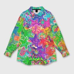 Мужская рубашка oversize 3D Color starfall