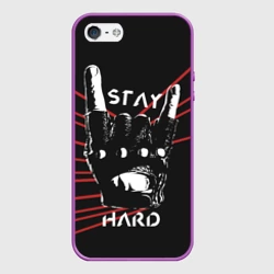 Чехол для iPhone 5/5S матовый Stay hard