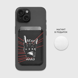 Картхолдер Magsafe магнитный Stay hard - фото 2