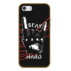 Чехол для iPhone 5/5S матовый Stay hard