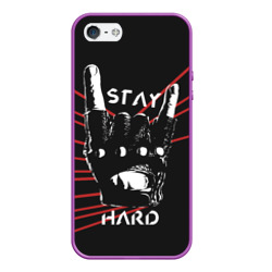 Чехол для iPhone 5/5S матовый Stay hard