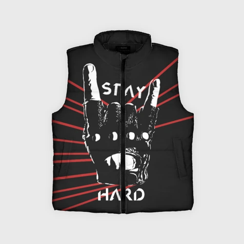 Детский жилет утепленный 3D Stay hard