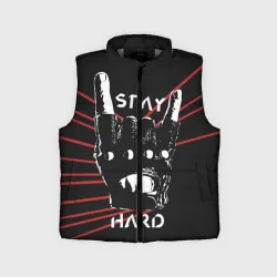 Детский жилет утепленный 3D Stay hard