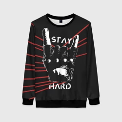 Женский свитшот 3D Stay hard