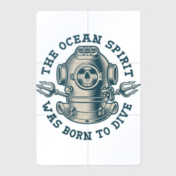 Магнитный плакат 2Х3 The ocean spirit was born to dive