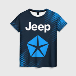 Женская футболка 3D Jeep + Абстракция