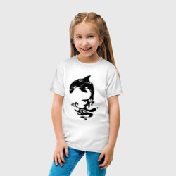 Детская футболка хлопок Чёрный Дельфин - фото 2