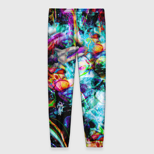 Женские брюки 3D Красочный космос, цвет 3D печать - фото 2