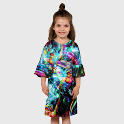 Детское платье 3D Красочный космос - фото 2