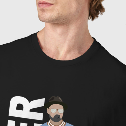 Мужская футболка хлопок Тренер Джентельменов, цвет черный - фото 6