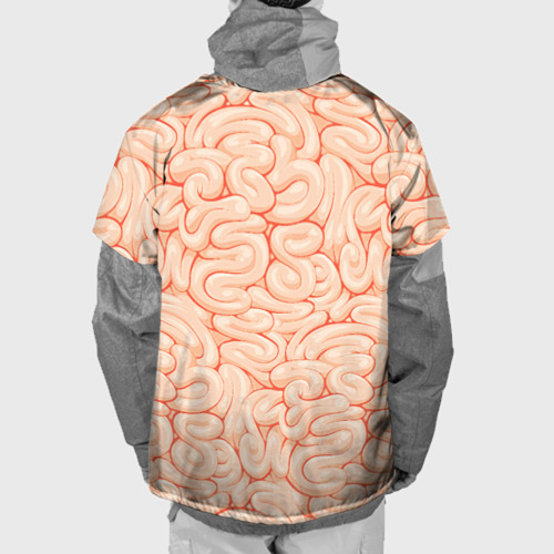 Накидка на куртку 3D Вскрою мозг - безумная девушка , цвет 3D печать - фото 2