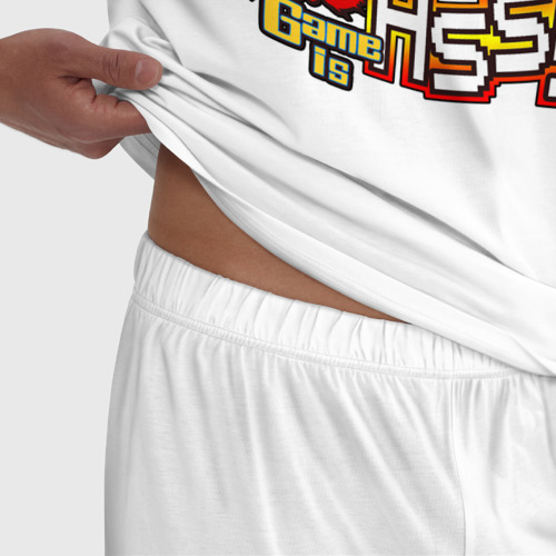 Мужская пижама хлопок AVGN - Angry Video Game Nerd, цвет белый - фото 6