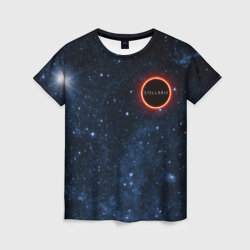 Женская футболка 3D Stellaris Black Hole Logo
