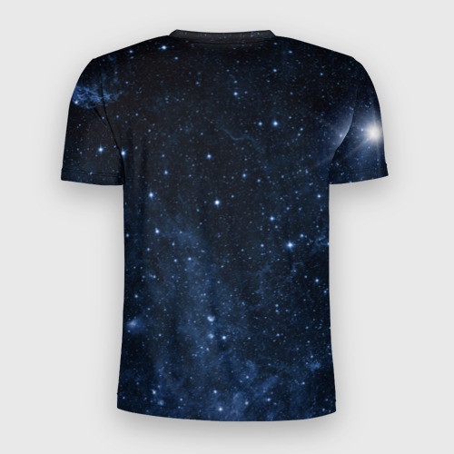 Мужская футболка 3D Slim с принтом Stellaris | Black Hole | Logo, вид сзади #1