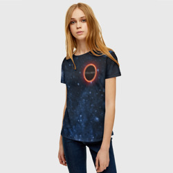 Женская футболка 3D Stellaris Black Hole Logo - фото 2