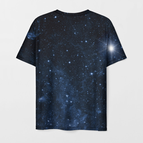 Мужская футболка 3D Stellaris Black Hole Logo, цвет 3D печать - фото 2