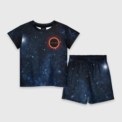 Детский костюм с шортами 3D Stellaris Black Hole Logo