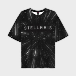 Мужская футболка oversize 3D Stellaris warp