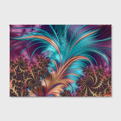 Холст прямоугольный Floral composition Цветочная композиция, цвет 3D печать - фото 2