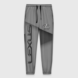 Мужские брюки 3D Lexus - серая абстракция