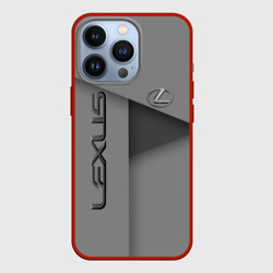 Чехол для iPhone 13 Pro Lexus - серая абстракция