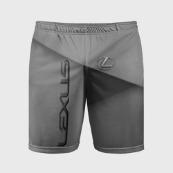 Lexus - серая абстракция – Мужские шорты спортивные с принтом купить