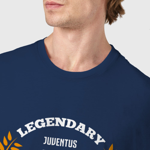 Мужская футболка хлопок с принтом Лого Juventus и надпись Legendary Football Club, фото #4