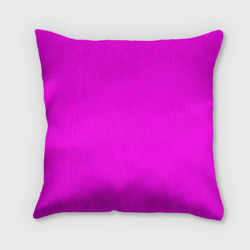 Подушка 3D Однотонный розовый неоновый "Пион"