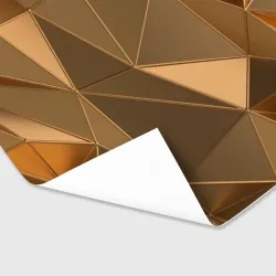 Бумага для упаковки 3D Золотые 3D треугольники - фото 2